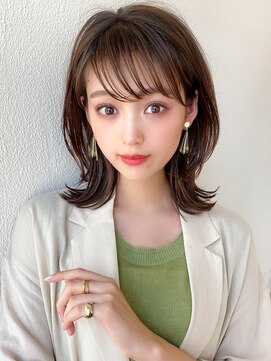 アフロート ディル(AFLOAT D'L) 大人かわいい 2wayバング グレージュ くびれヘア 髪質改善