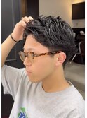 【KAEDE】ニュアンスパーマアップバングショート無造作パーマ