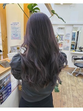ギャラクシー ヘアードレッサーズ(galaxy hairdressers) 色落ち可愛い艶髪ラベンダーグレー