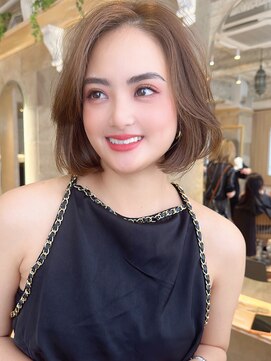 ロンドアリシア 金山(Lond Alexia) レイヤーカット　髪質改善　ブリーチなしダブルカラー　韓国風