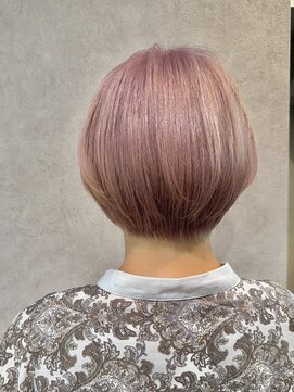 ゼスト クレス(ZEST Cres) 【立川cres奈佳子】丸みショート×ホワイトピンクカラー