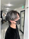 波巻きツイストスパイラルパーマ/フェザーパーマ/眉毛/メンズ