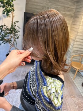 ヲタク(wotaku.) ニュアンスカラーくすみベージュシークレットハイライトブラウン