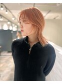 Hair by ryu【ペールオレンジ　ウルフカット】