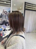 プランタン フォー ヘアー(printemps FOR HAIR) モカベージュ×ハイライトミディ