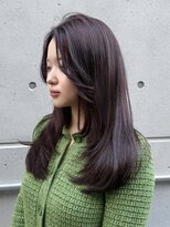 メロウ 神戸三宮(mellow)&nbsp;レイヤーカット × 暖色カラー