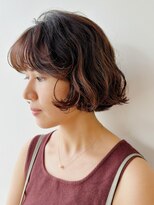 デジタルパーマ ボブ イメチェン 簡単スタイリング垢抜けヘア