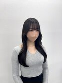 イメチェン/ホワイトブロンド/外ハネボブ/美髪/渋谷