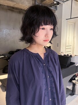 ダンボ(DUMBO) <sayaca>ボブパーマ ミニボブ パーマ 顔周りレイヤー ボブ