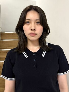 ヨーク(YOKE) 【YOKE】オリーブグレージュくびれミディアムブリーチなし