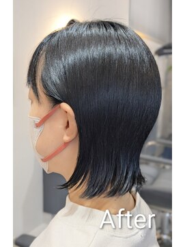 ジールヘアー(GIIL HAIR) 耳かけ外ハネボブスタイル