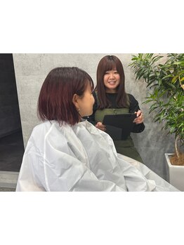 マンツーマンで丁寧な接客♪初めての方も安心してご来店ください