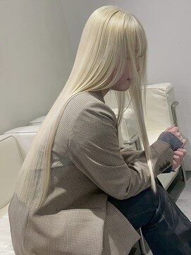 ベレーザ 渋谷(BELEZA) 17009シルバーベージュホワイトブロンドブリーチルーツカラー