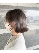 シアン 大倉山店(CYAN)&nbsp;☆ 切りっぱなし外はねボブ×グレージュ☆