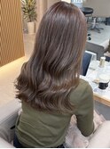 【中澤】透明感♪くすみグレージュ ウェーブロング