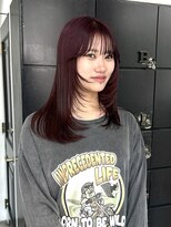 ヘアー アイス 御器所本店(HAIR ICI)&nbsp;30代40代髪質改善カラー暖色系レイヤーロング艶感アップ