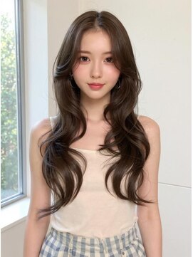 ブロウ ネックス ザ サロン 表参道(VLOW nex the salon) アッシュベージュ　レイヤーカット　韓国ヘア　顔周りレイヤー