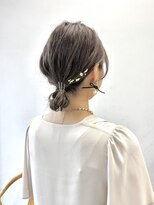 ヘアー アイス 御器所本店(HAIR ICI)&nbsp;ヘアセットヘアアレンジシニヨンボブブラウンカラー