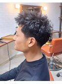 ピンパーマ　アクティブショート　メンズショート
