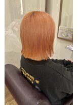 イタクラ 赤道店 (ITAKURA)&nbsp;オレンジカラー/ダブルカラー/インナーカラー/切りっぱなしボブ