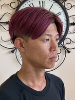 ヘアージン 野々市(hair Jin)&nbsp;センターパート＋バイオレットピンク