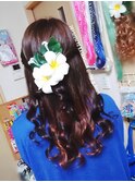 【￥13000】 胸下ストレート インナーカラー 仙台エクステ 