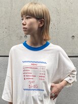 タイドヘア 茨木店(TIDE HAIR)&nbsp;デザインカット_ブロンドカラー