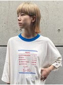デザインカット_ブロンドカラー
