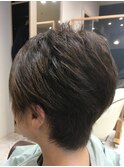 仙台D レイヤーボブ レイヤーカット グレイカラーナチュラルボブ