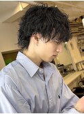 爽やかマッシュ×刈り上げ×束間×カジュアル×メンズウルフ