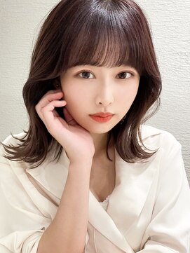 シルクレイ 新宿店(Silk-lei) エアリーミディ小顔外ハネボブヘア★20代30代