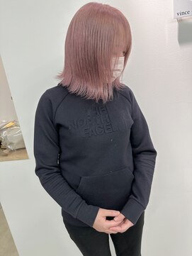 ヴィンスジオ 岐阜駅南(vince gio) Pink☆ / ブリーチ2回 / ホワイティーカラー