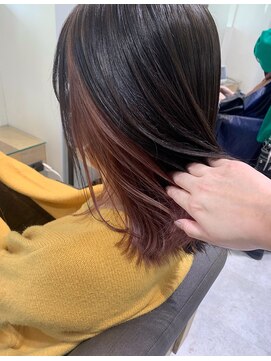 ルディー バイ ヘアーポケット(rudii by HAIR POCKET) ロブ×インナーカラー