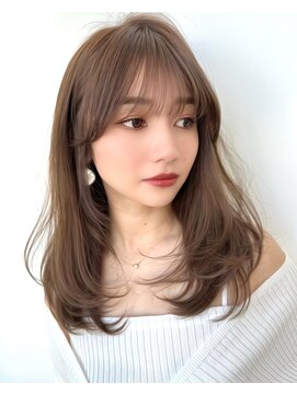 アフロートリノ(AFLOAT Leino) 大人可愛い韓国ヘア　レイヤーカット　似合わせ顔まわりカット#