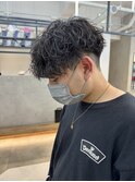 波巻きパーマ マッシュ 新宿 新宿東口
