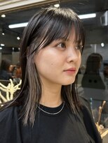 サンク 原宿 表参道(cinq)&nbsp;インナーカラーベージュ前髪インナーカラーイヤリングカラー原宿