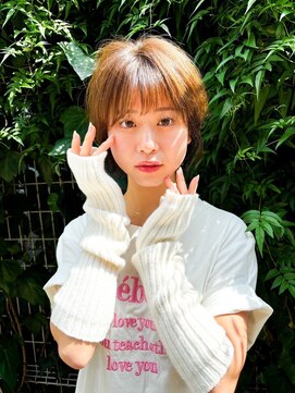 アンバー 池袋(amber) 大人ショートボブ/マロンベージュ/ショートパーマ[池袋駅]