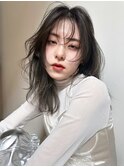 グレージュカラーレイヤーロング美髪セミディ_ba504691