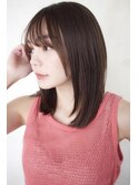 ロングボブ/大人上品/グレージュ/北千住