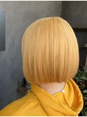 ボブ/ブリーチ/ハイトーンカラー/20代/30代