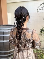 ココカラヘアー ニコ(cococara hair nico)&nbsp;結婚式アレンジ/お呼ばれヘア/編み込みアレンジ