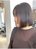 暗めのシークレットhighlight、大人女性ショートボブ［谷合