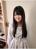 かわいいが目立つ、ピンクエクステ