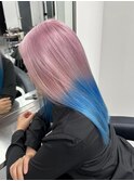 12147ニュアンスカラーラベンダーピンクグラデーションブルー