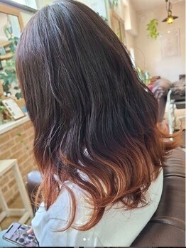 サロンドアンベリール(salon de embellir)の写真/【透明感】綺麗なカラーにしたいけど髪の傷みは防ぎたい…という方に。カラー＋TRクーポンご用意あり◎