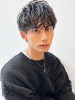 アグノス 青山(Agnos) フェザーパーマブルーブラックナチュラルパーマ