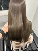 ブリーチなしオリーブグレージュ
