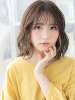 モッズヘア 上尾西口店(mod's hair)&nbsp;くせ毛風小顔アースカラーくびれボブパーマh4上尾20代30代40代