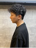 ワイルドかつ爽やかなパーマスタイル