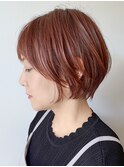 くびれヘア/アプリコットオレンジ/ハイライトカラー/天王町NH75